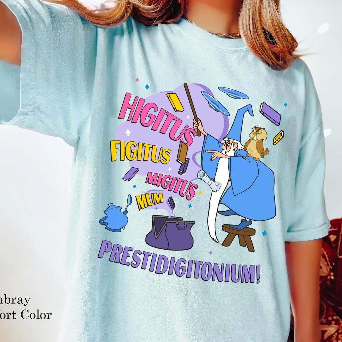 Disney Merlin Higitus Figitus Migitus Mum Retro Shirt 6 3