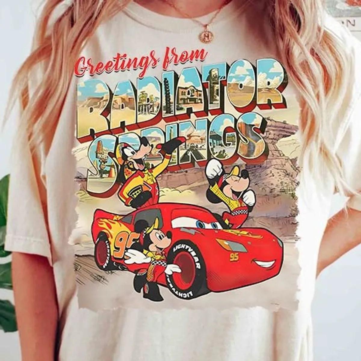 Disney Mickey And Friends X Lighting Mcqueen Shirt 1