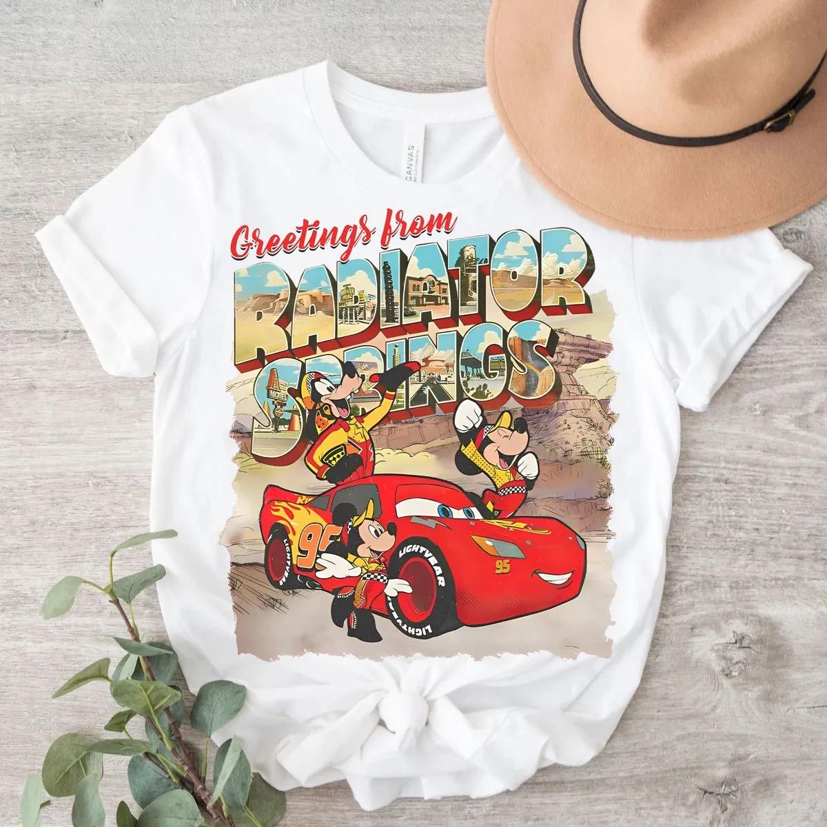 Disney Mickey And Friends X Lighting Mcqueen Shirt 3