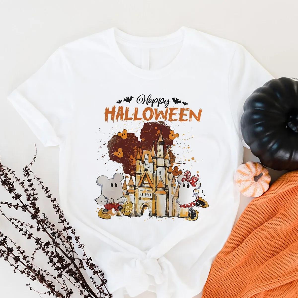 Disney Mickey And Minnie Halloween Shirt 1