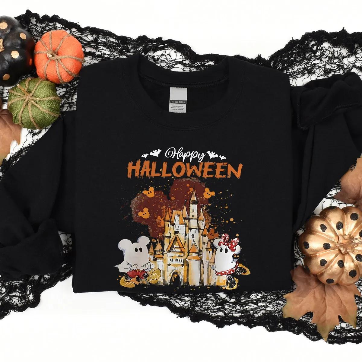 Disney Mickey And Minnie Halloween Shirt 3