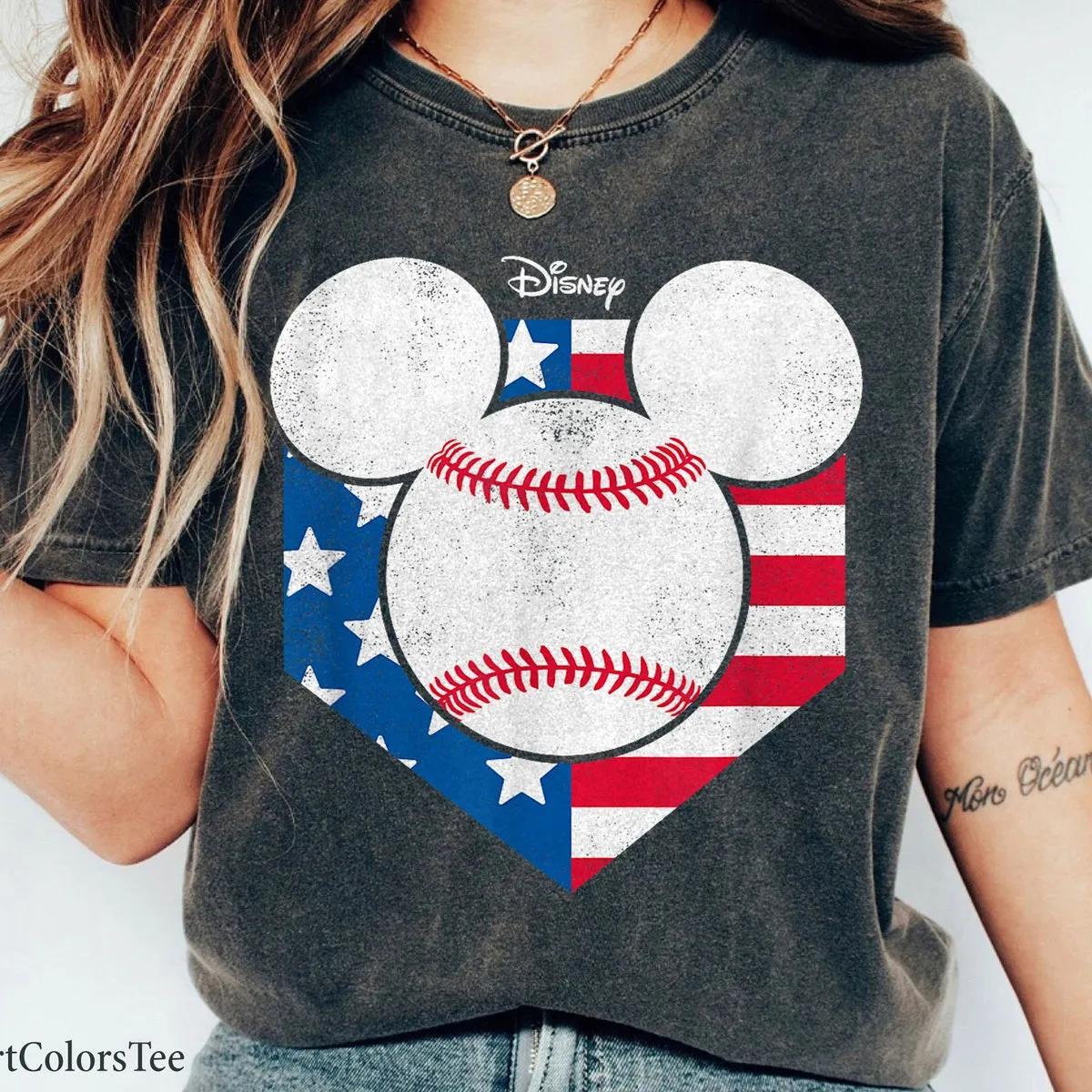 Disney Mickey Baseball Diamond Shirt 1 3