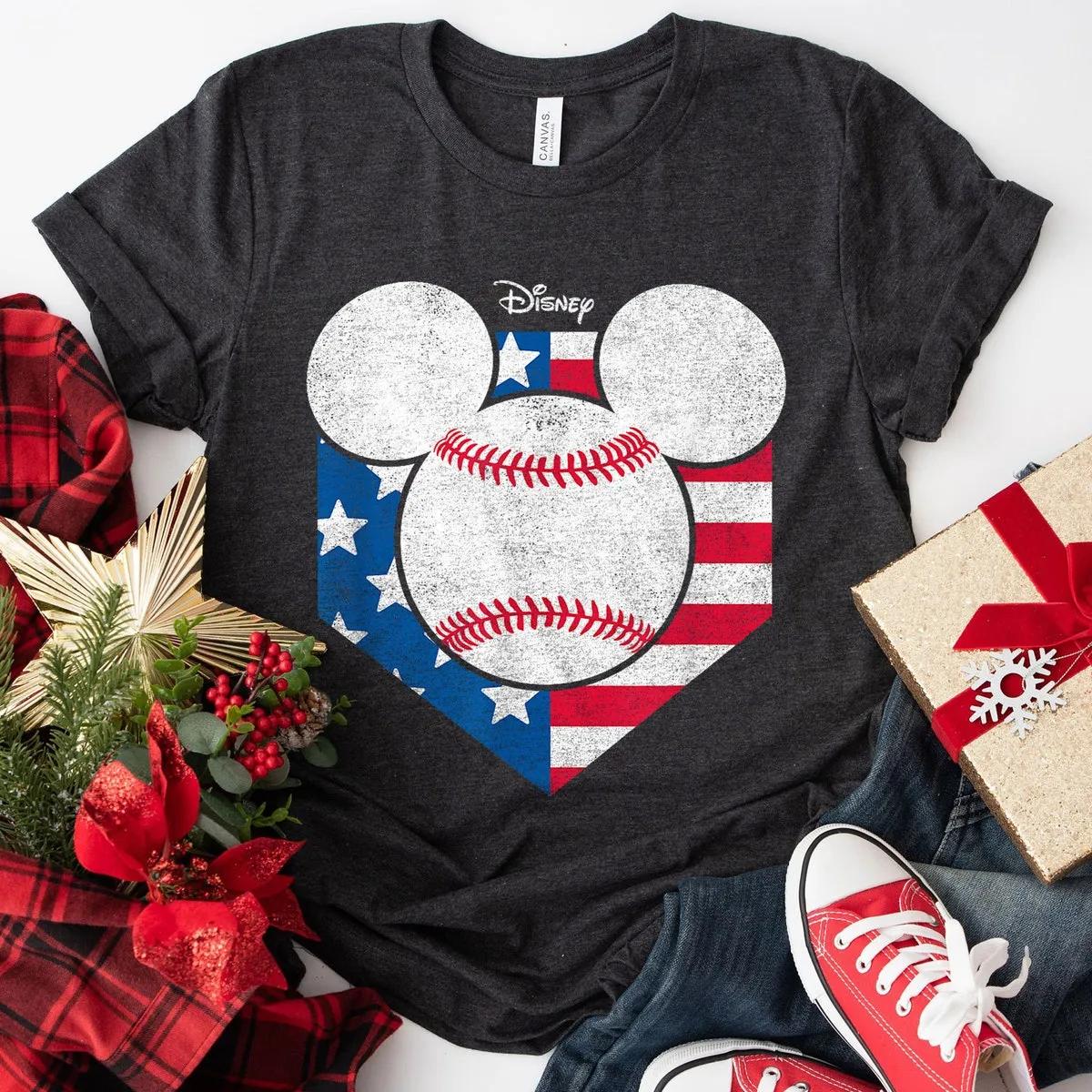 Disney Mickey Baseball Diamond Shirt 4 3