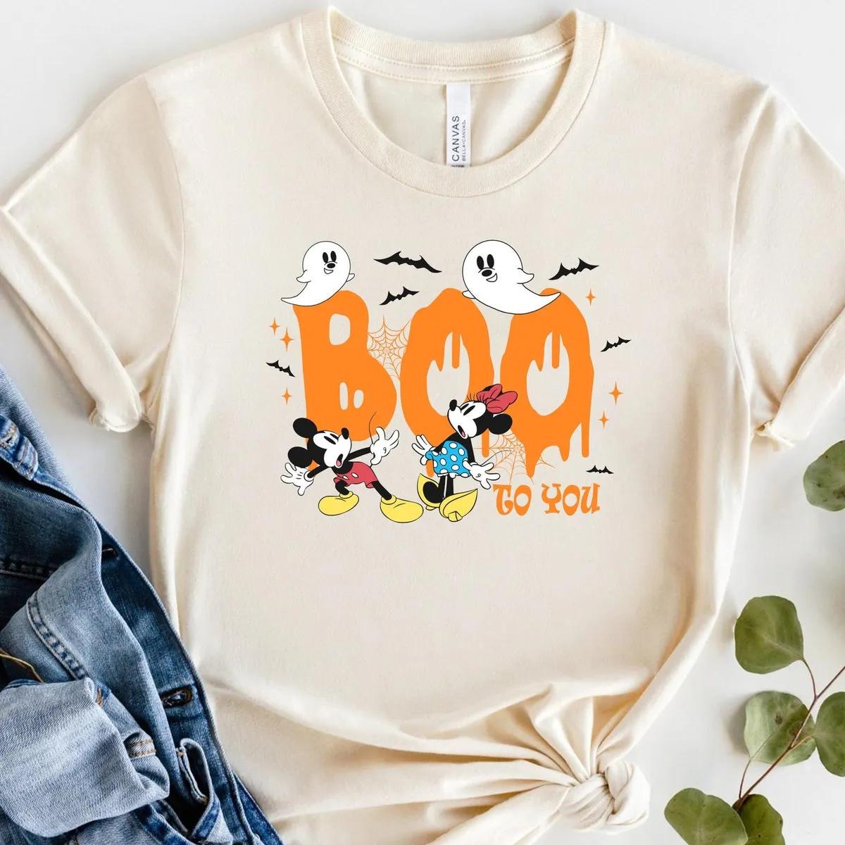 Disney Mickey Boo Halloween Shirt 1 1