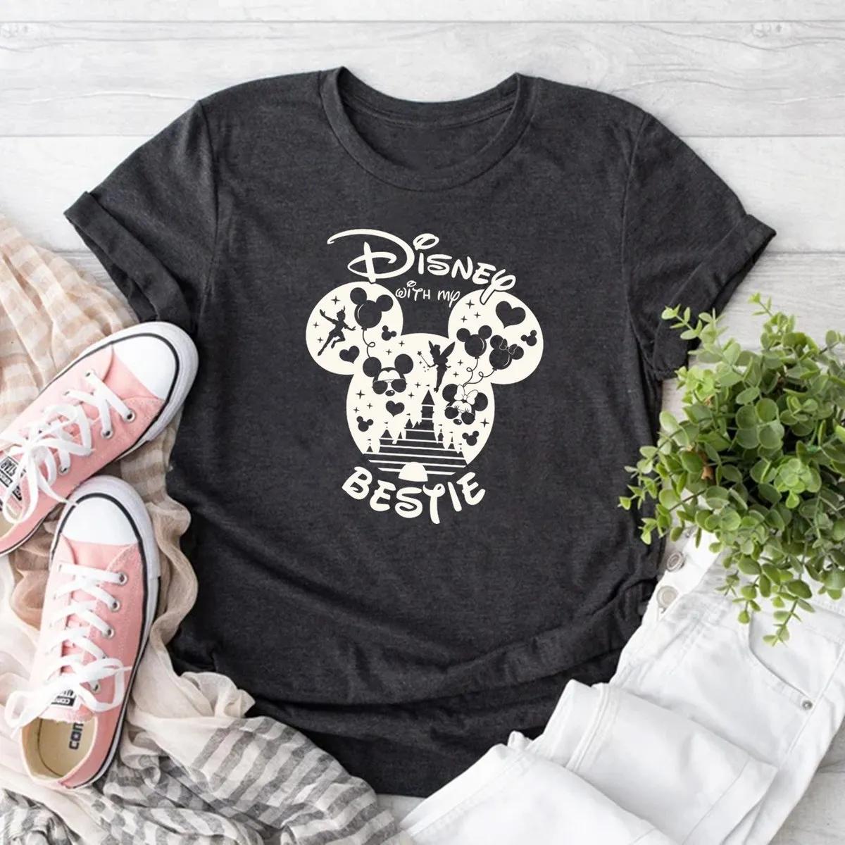 Disney Mickey Happiest Besties Birthday Shirt 1 3