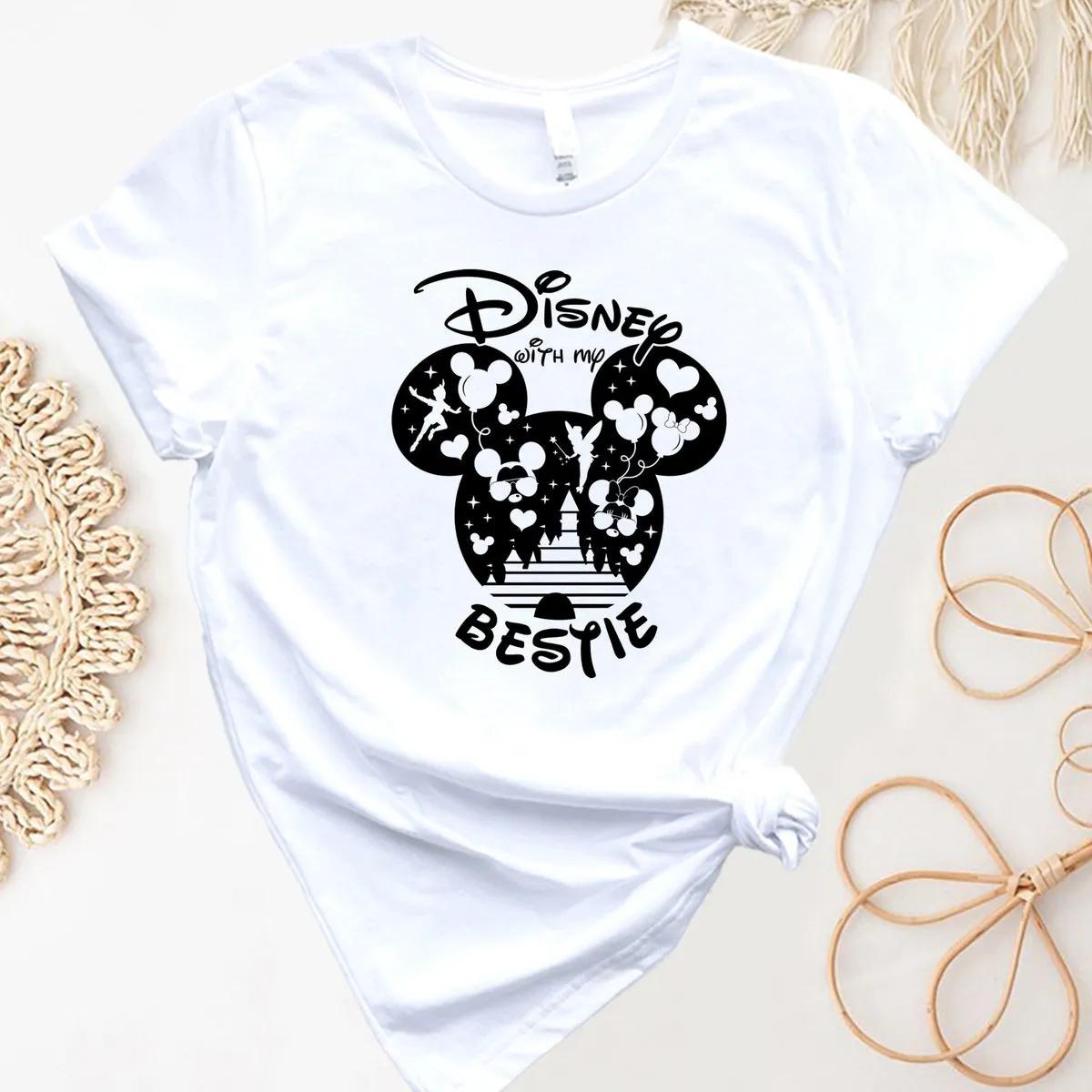 Disney Mickey Happiest Besties Birthday Shirt 2 3