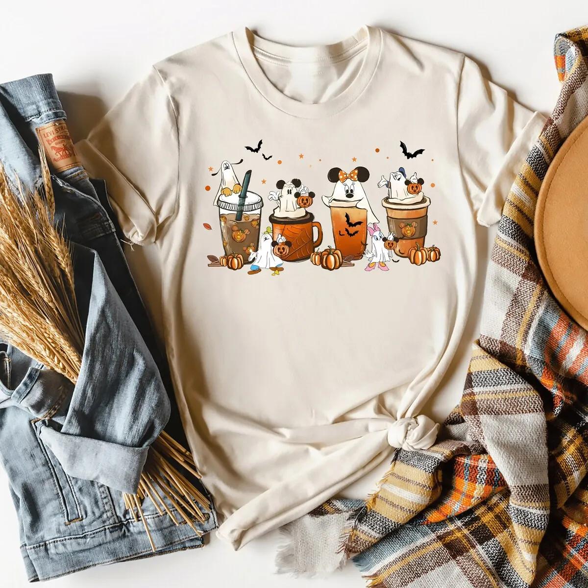 Disney Mickey Latte Coffee Halloween Shirt 3