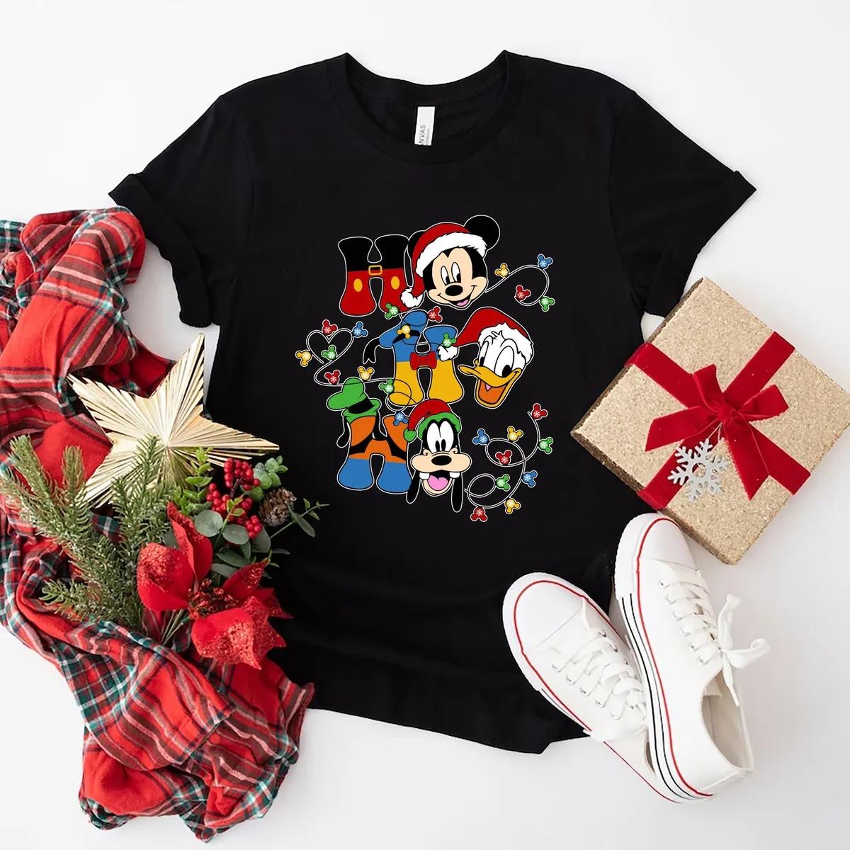 Disney Mickey Minnie Christmas Shirt 1 2 1