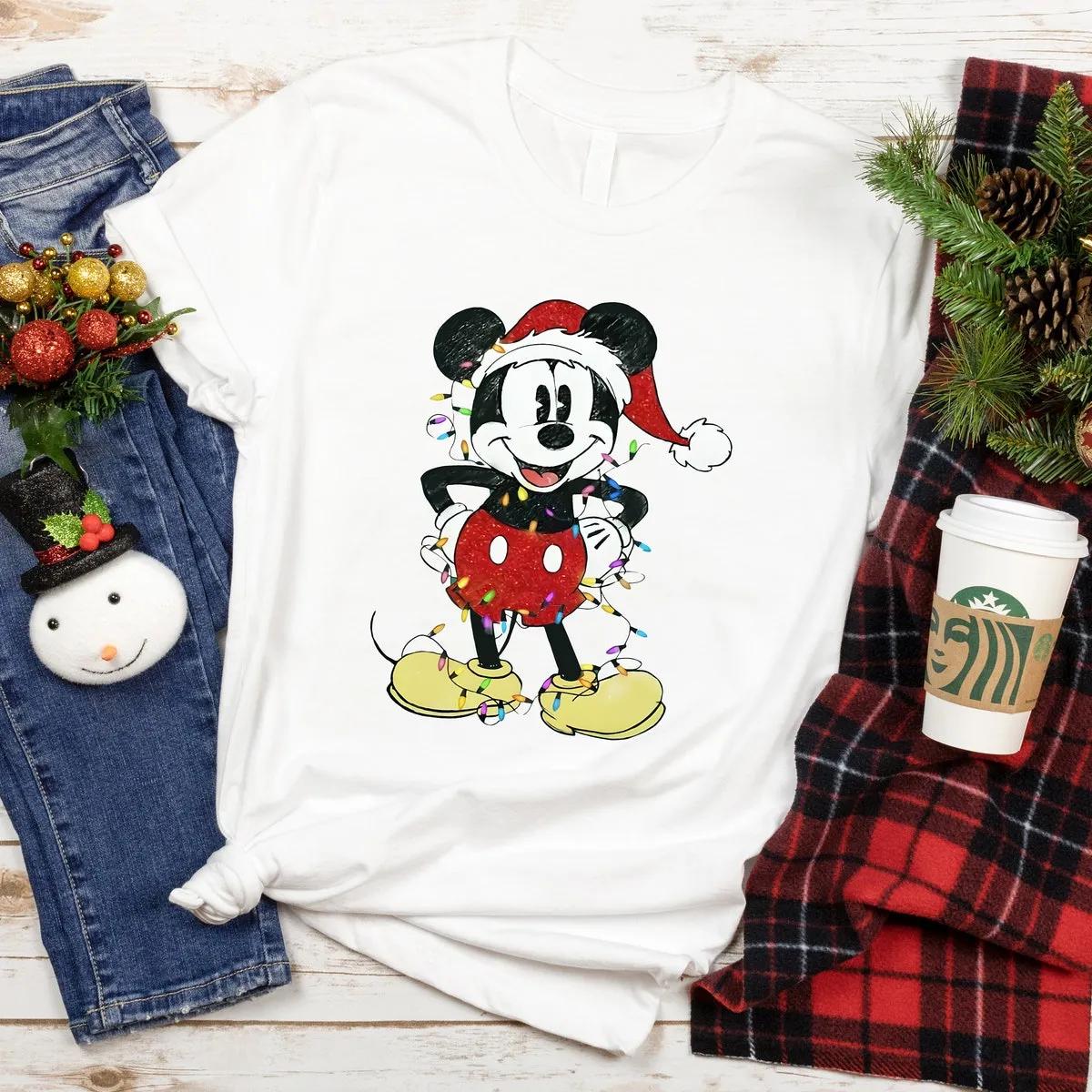 Disney Mickey Minnie Christmas Shirt 1 4