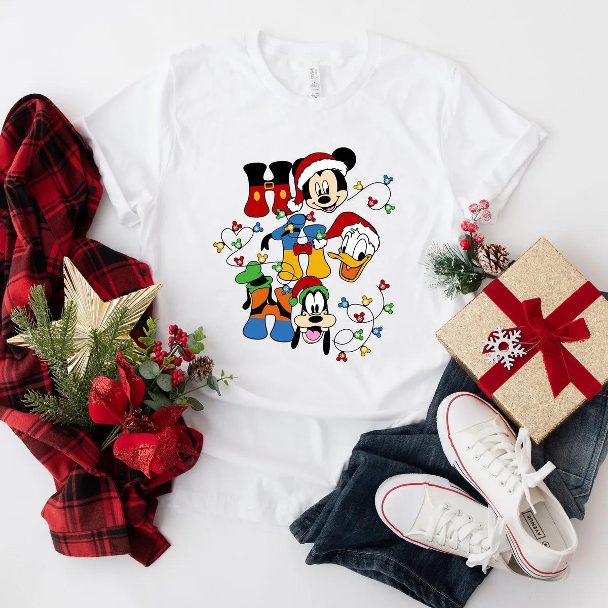 Disney Mickey Minnie Christmas Shirt 2 2 1