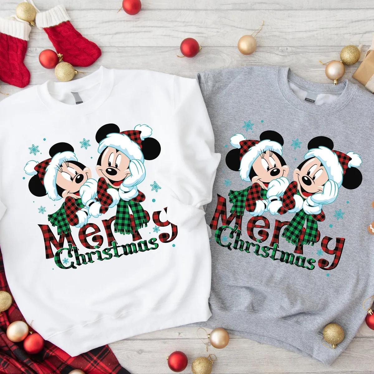 Disney Mickey Minnie Christmas Shirt 3 1 1