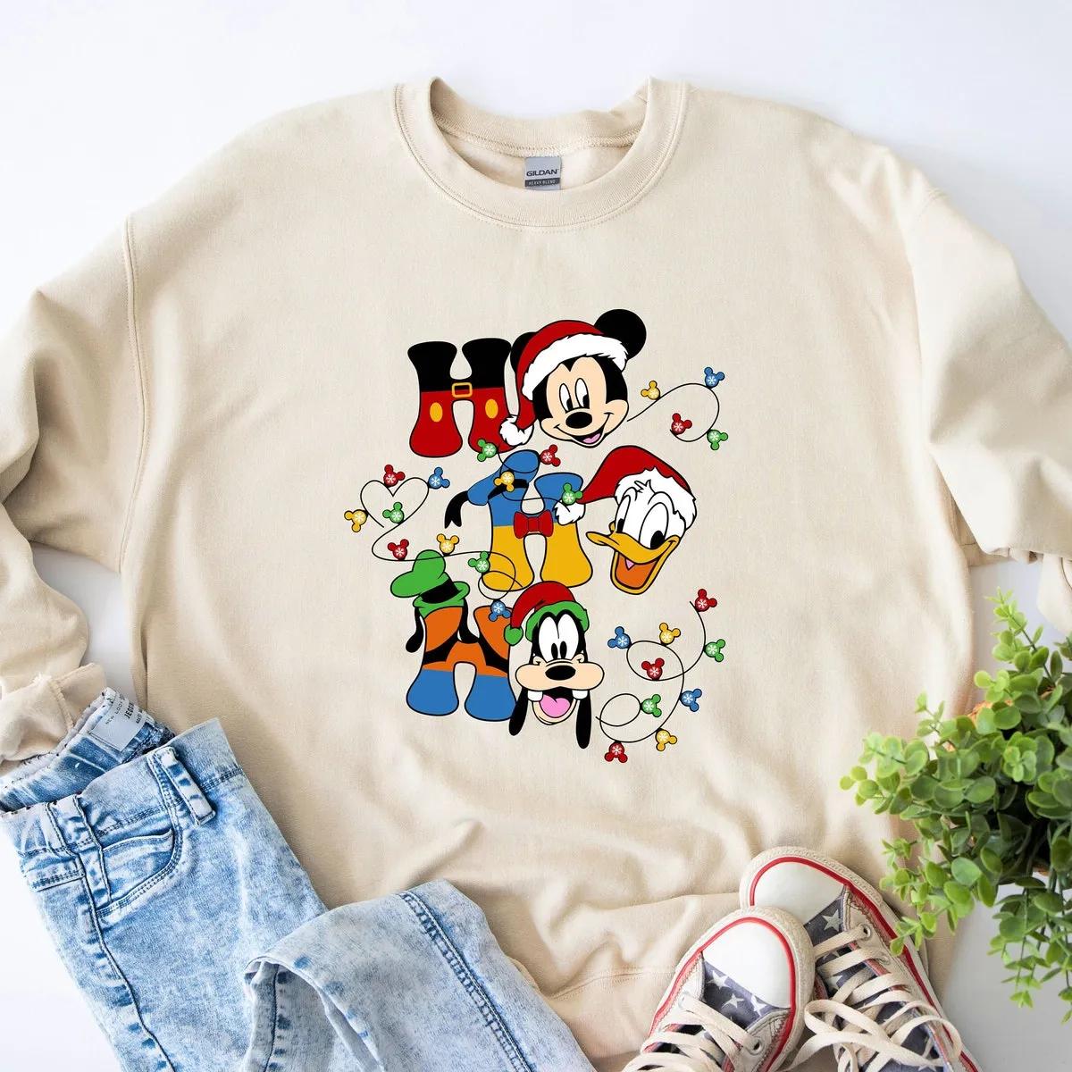 Disney Mickey Minnie Christmas Shirt 3 2 1