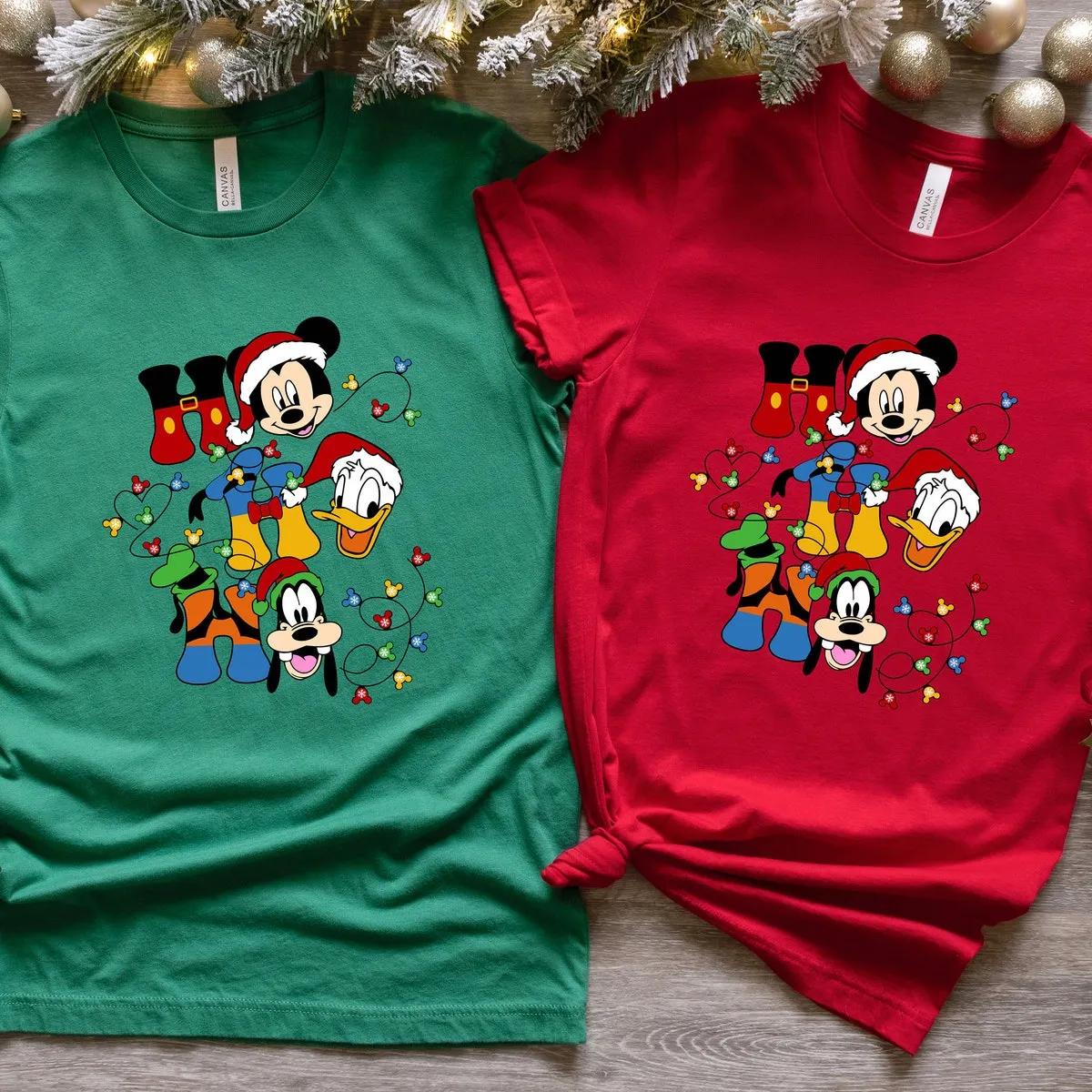 Disney Mickey Minnie Christmas Shirt 4 1 1