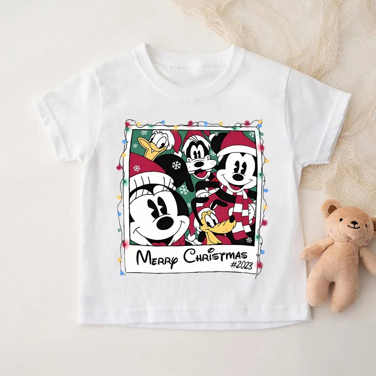 Disney Mickey Minnie Christmas Shirt 4 2 1