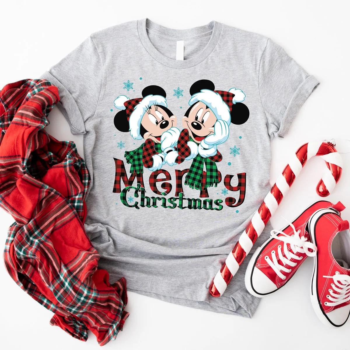 Disney Mickey Minnie Christmas Shirt 5 2