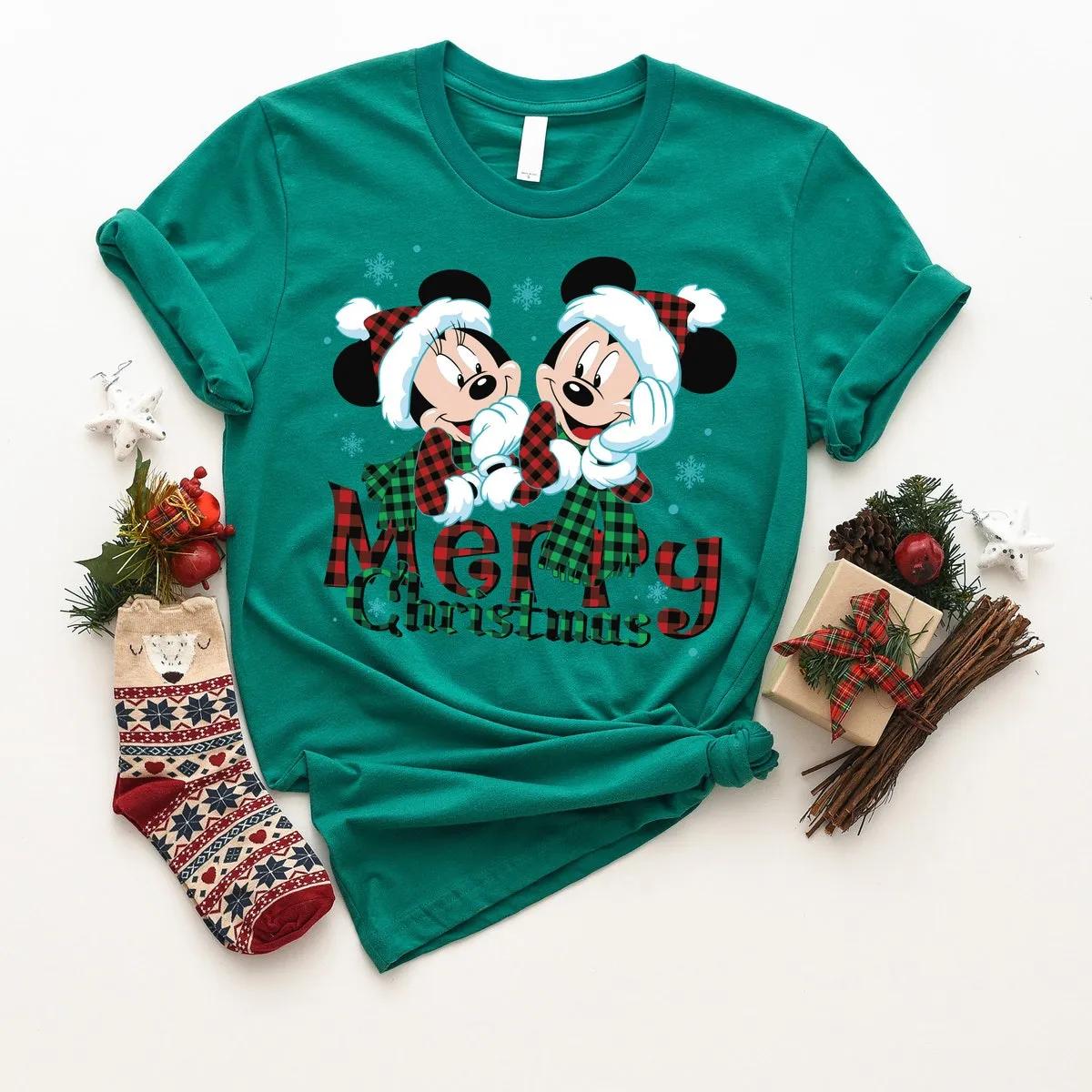 Disney Mickey Minnie Christmas Shirt 6 2