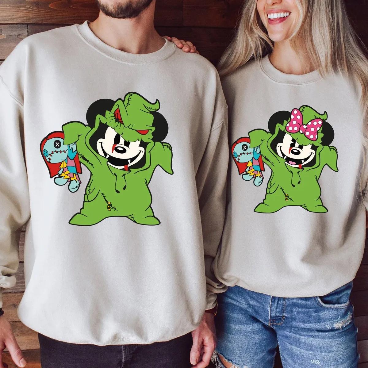 Disney Mickey Minnie Couple Halloween Shirt 1