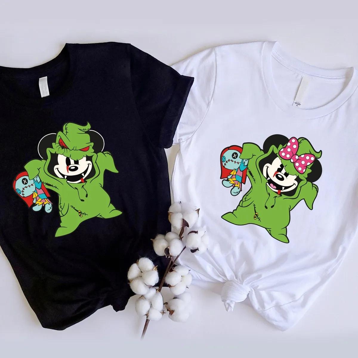 Disney Mickey Minnie Couple Halloween Shirt 2