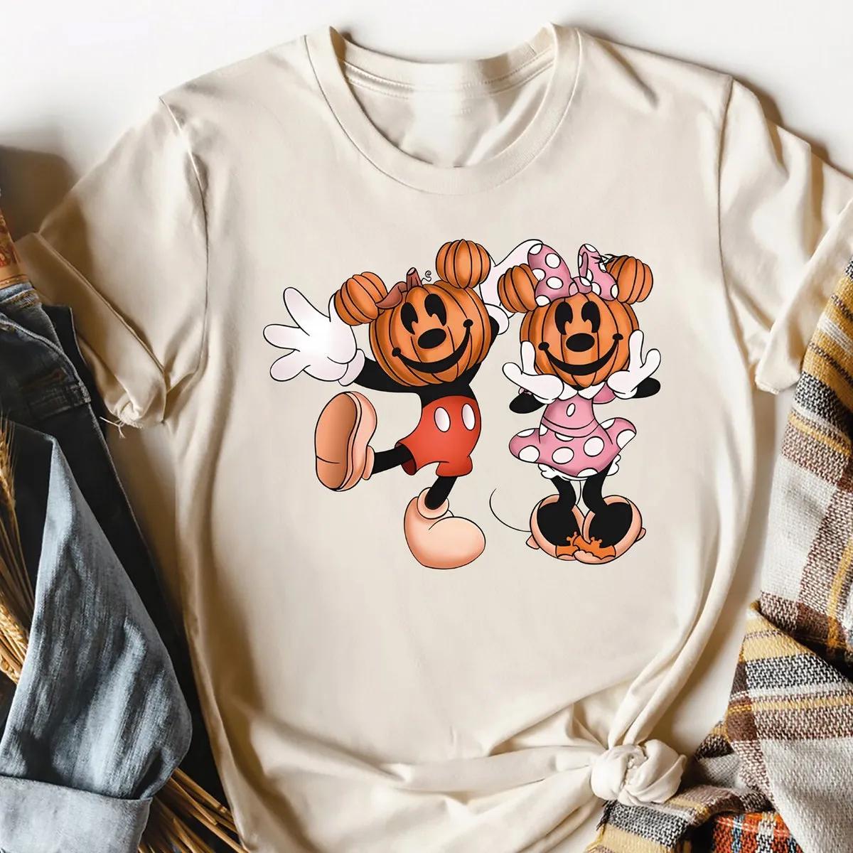 Disney Mickey Minnie Pumpkin Halloween Shirt 2