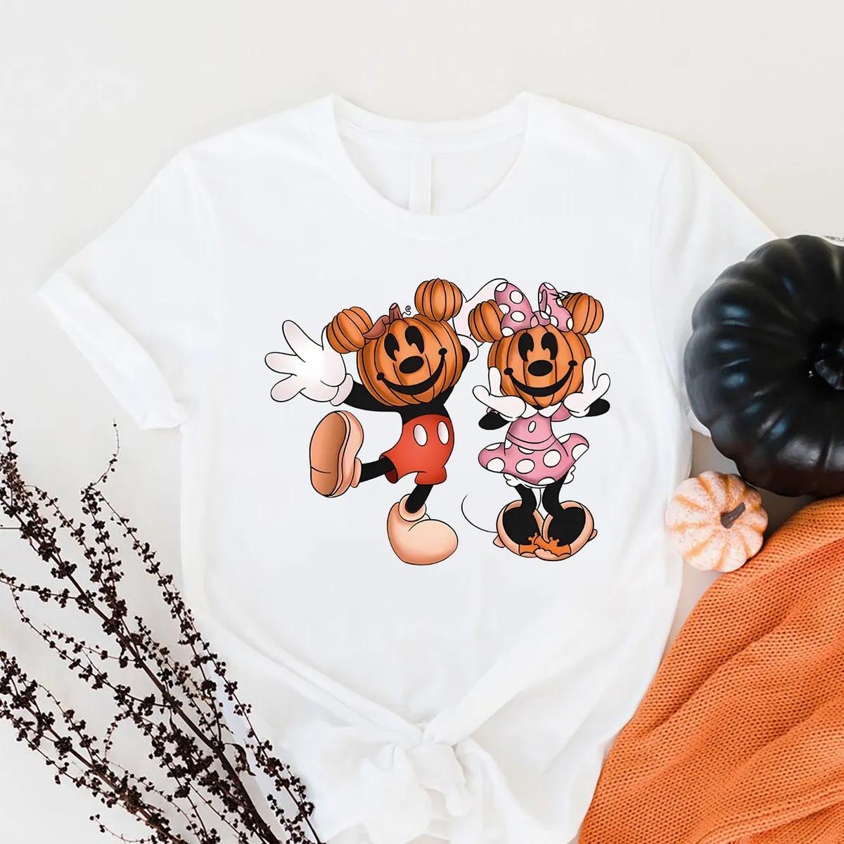 Disney Mickey Minnie Pumpkin Halloween Shirt 3