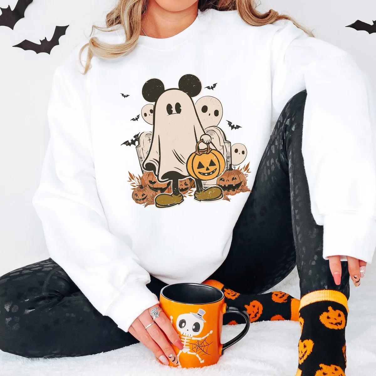 Disney Mickey Mouse Ghost Halloween Shirt 2