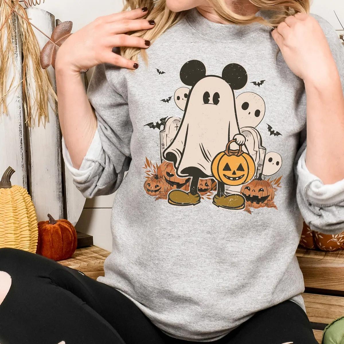 Disney Mickey Mouse Ghost Halloween Shirt 4