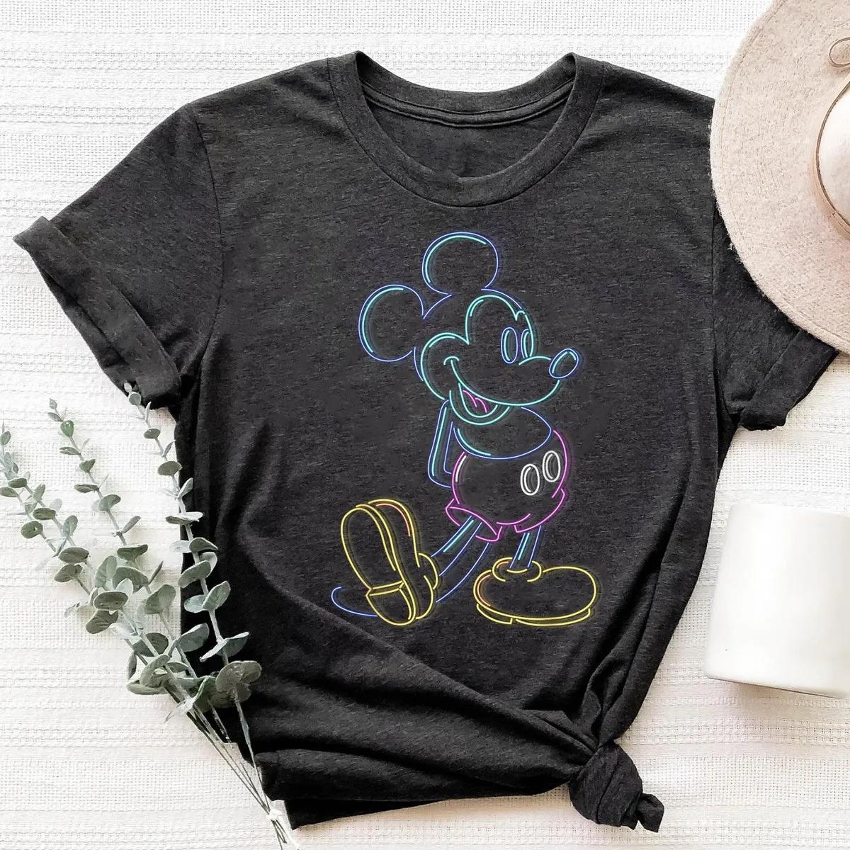 Disney Mickey Mouse Neon Line Shirt 4 3