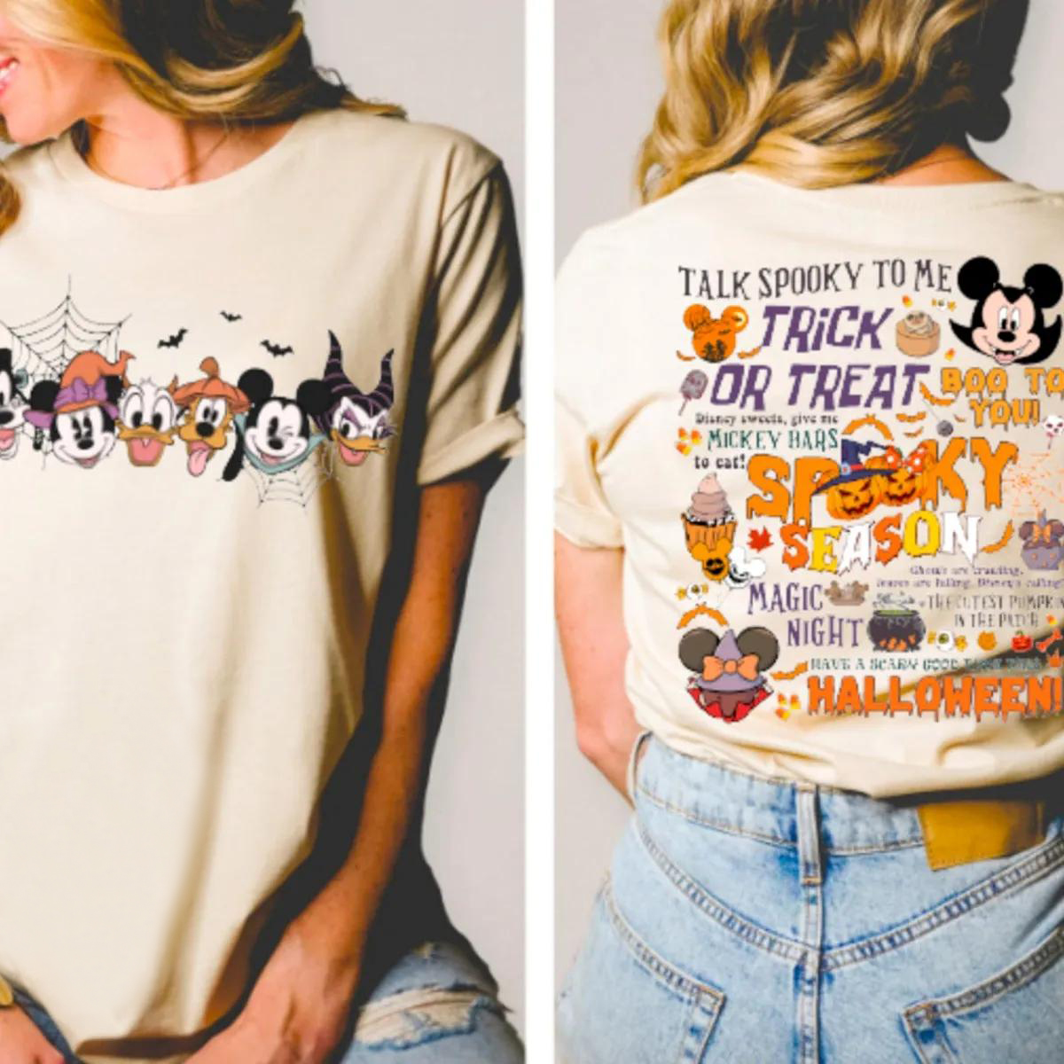 Disney Mickey Mouse and Friends Halloween Spooky Shirt 2