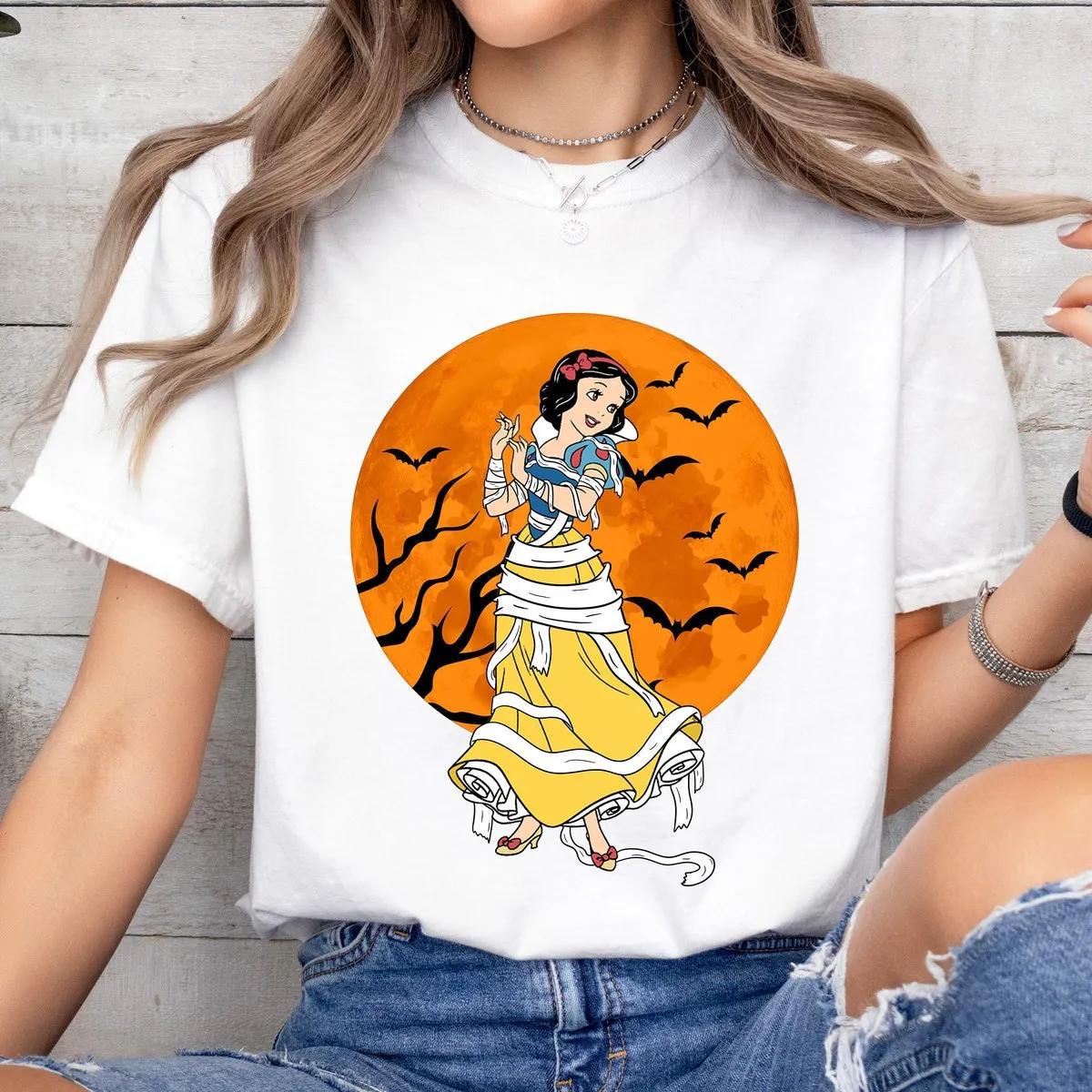 Disney Mickey Mouse and Friends Mummy Holding Pumpkin Halloween Shirt 2