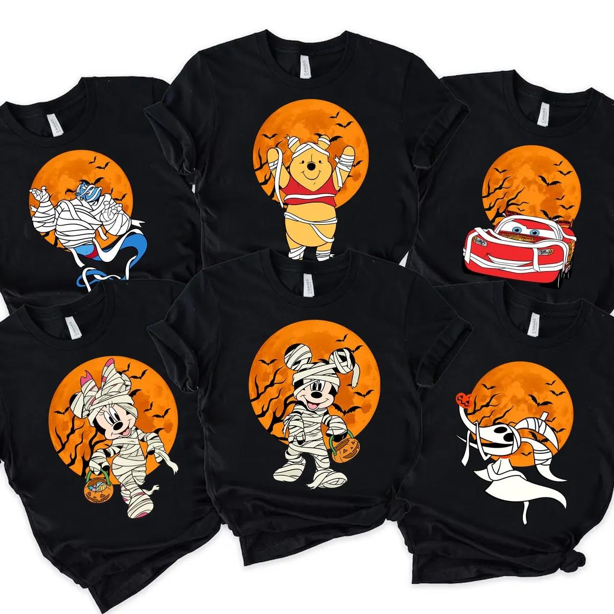 Disney Mickey Mouse and Friends Mummy Holding Pumpkin Halloween Shirt 6