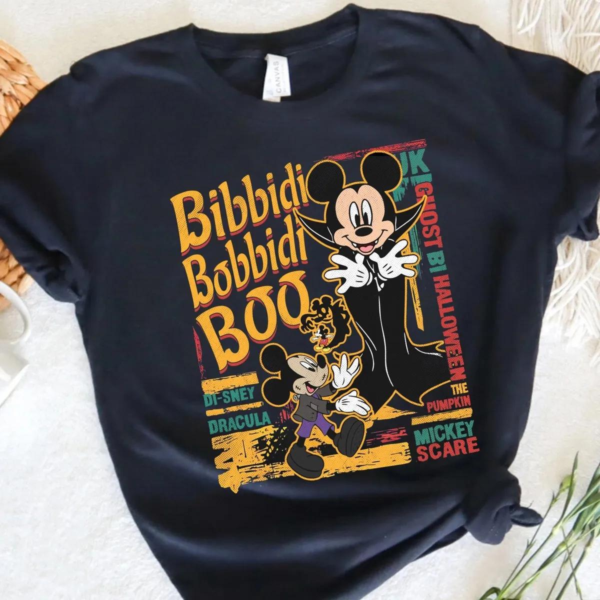 Disney Mickey Pumpkin Bibbidi Bobbidi Boo Happy Halloween Shirt 2 1