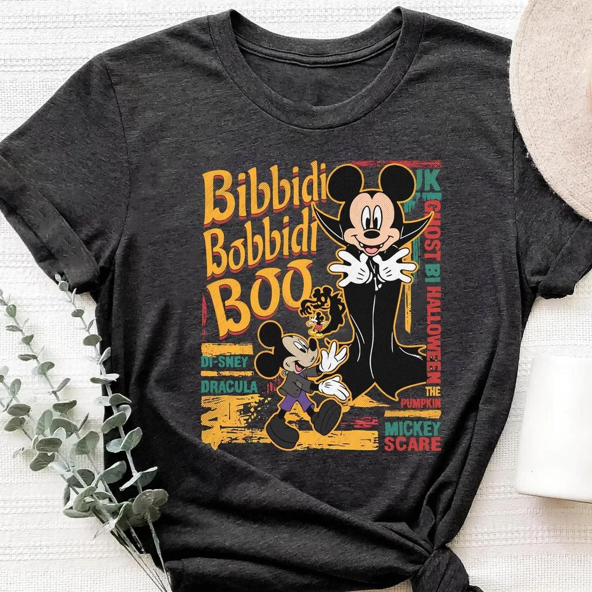 Disney Mickey Pumpkin Bibbidi Bobbidi Boo Happy Halloween Shirt 4 1