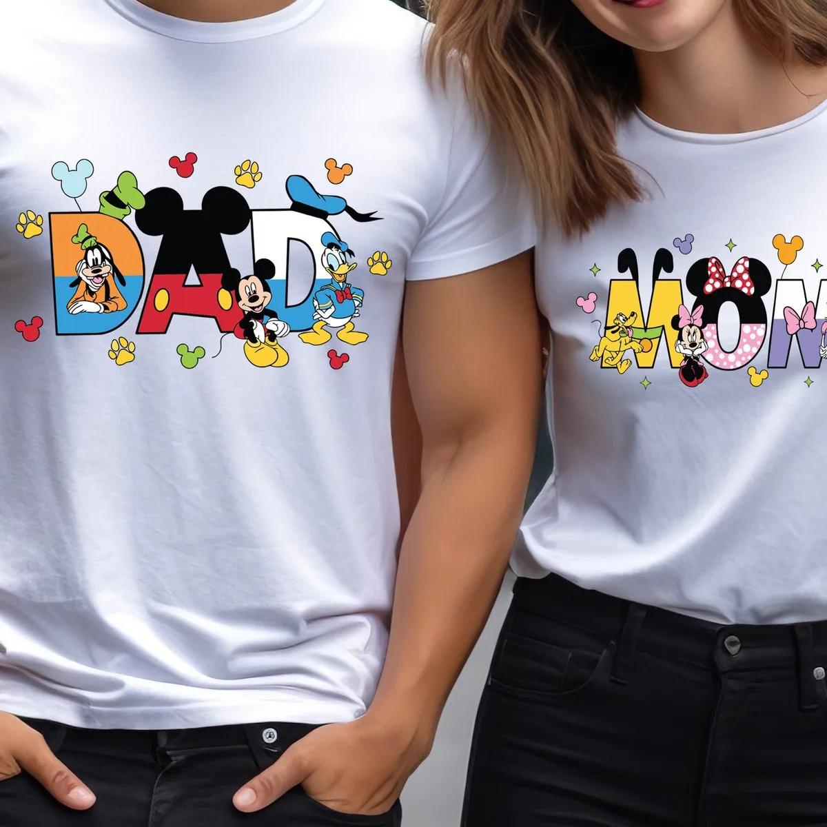 Disney Mickey Shirt Mom Dad Matching Tee 2 1