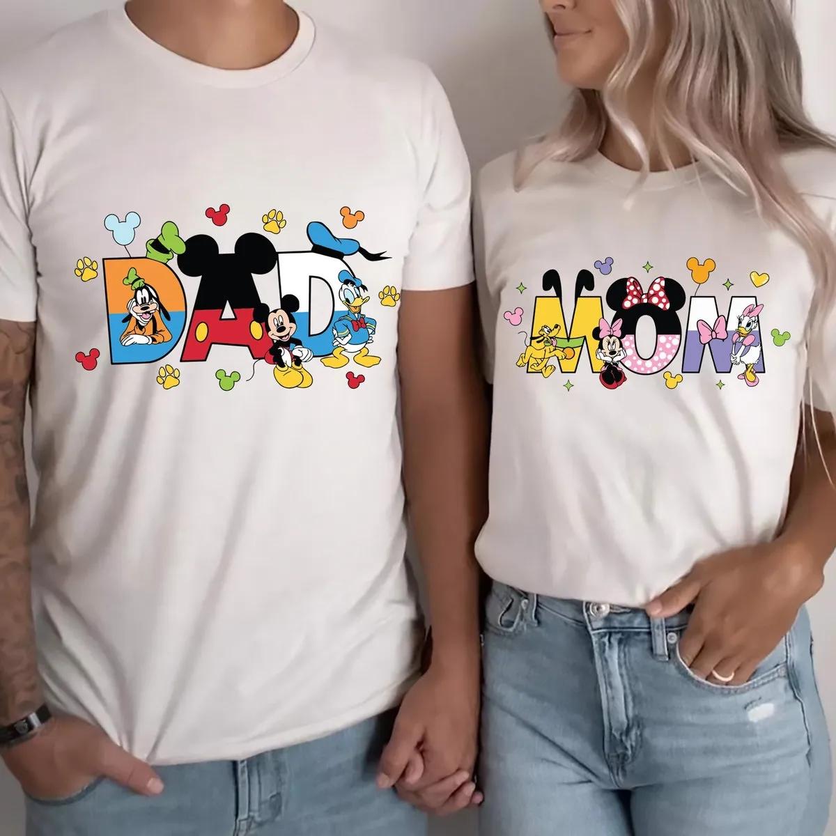 Disney Mickey Shirt Mom Dad Matching Tee 3 1