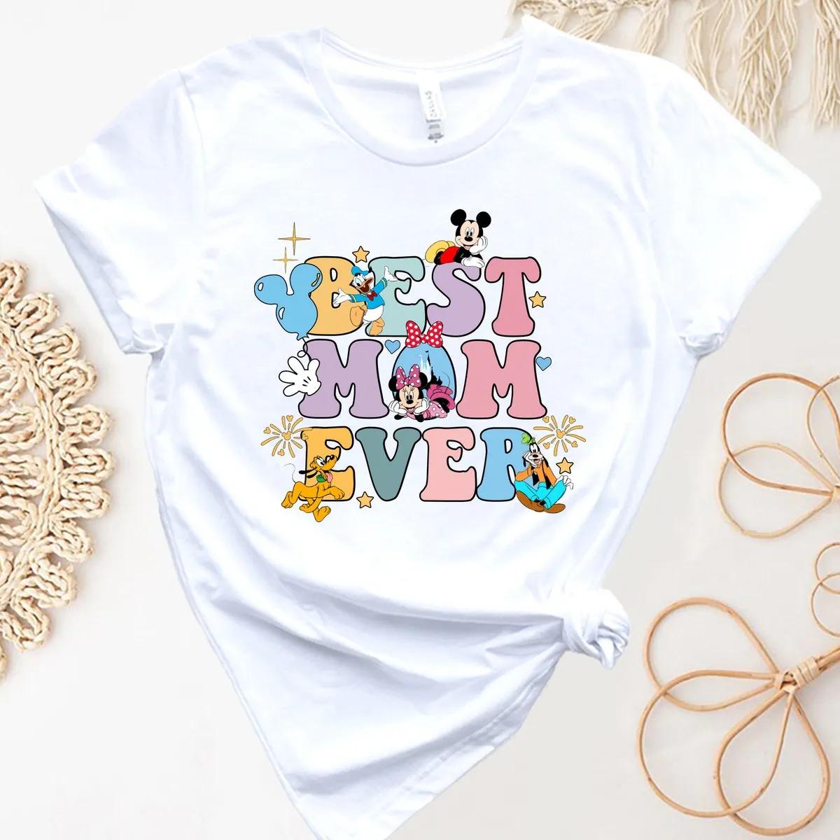 Disney Mickey Winnie Best Mom Ever Shirt 2 1