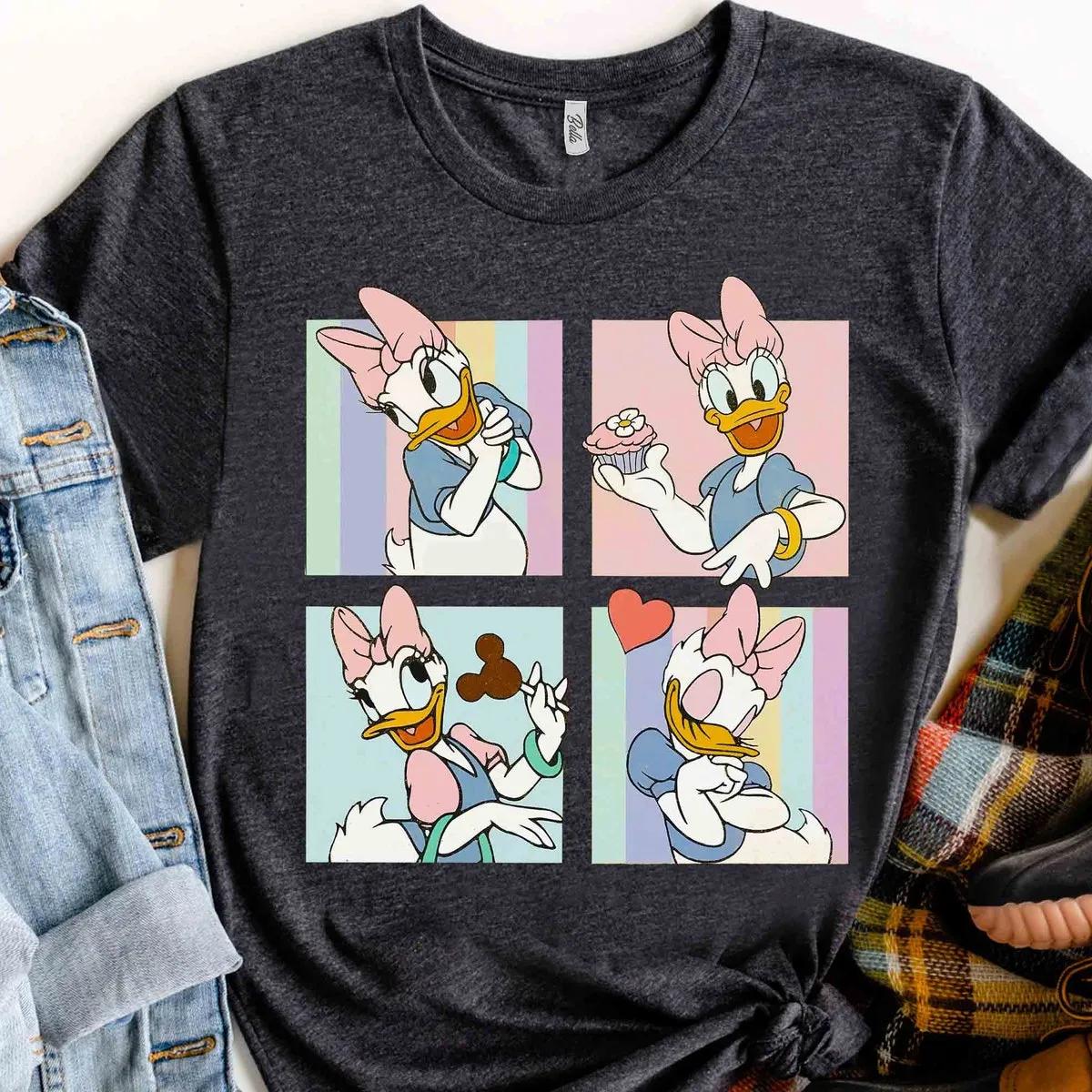 Disney Mickey and Friends Cute Daisy Duck Emotion Shirt 1