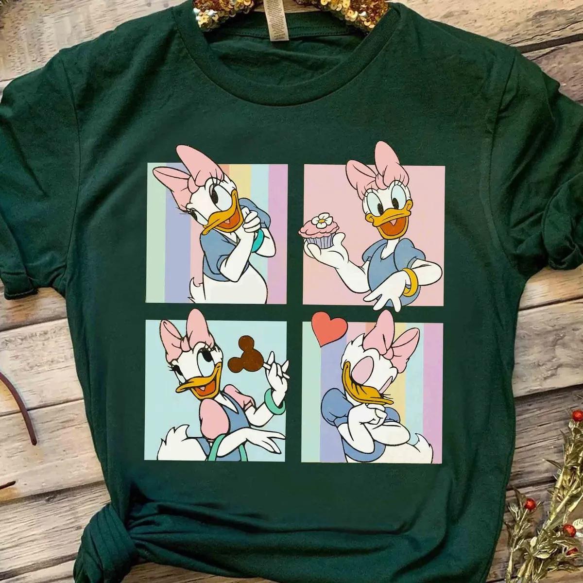 Disney Mickey and Friends Cute Daisy Duck Emotion Shirt 2