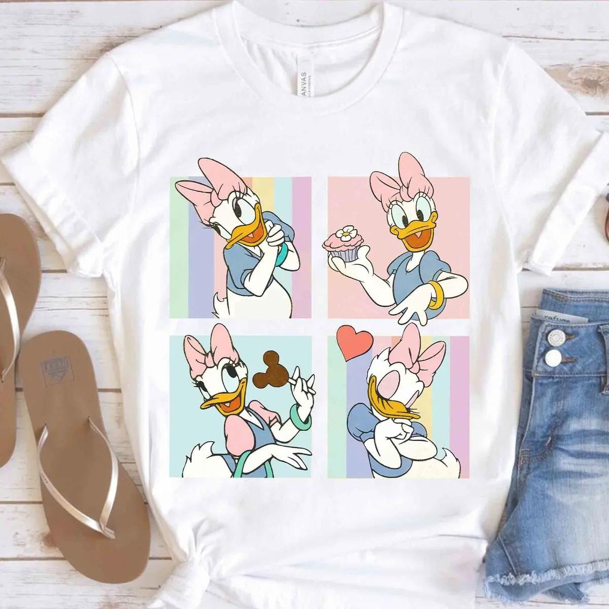 Disney Mickey and Friends Cute Daisy Duck Emotion Shirt 4