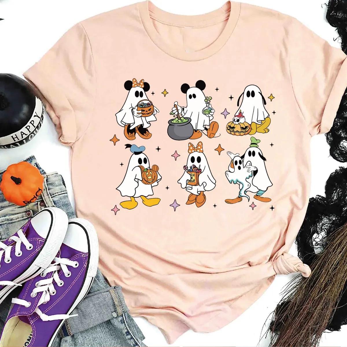 Disney Mickey and Friends Ghost Halloween Shirt 1 2