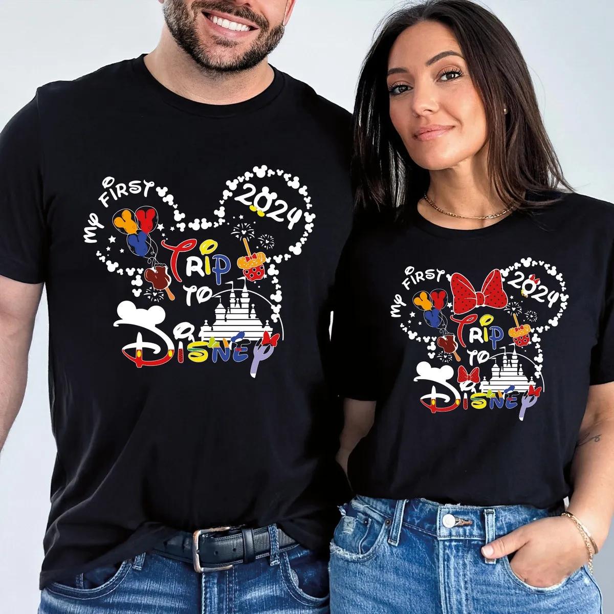 Disney Mickey and Minnie Matching Shirt My First Disney Trip Tee 1 3