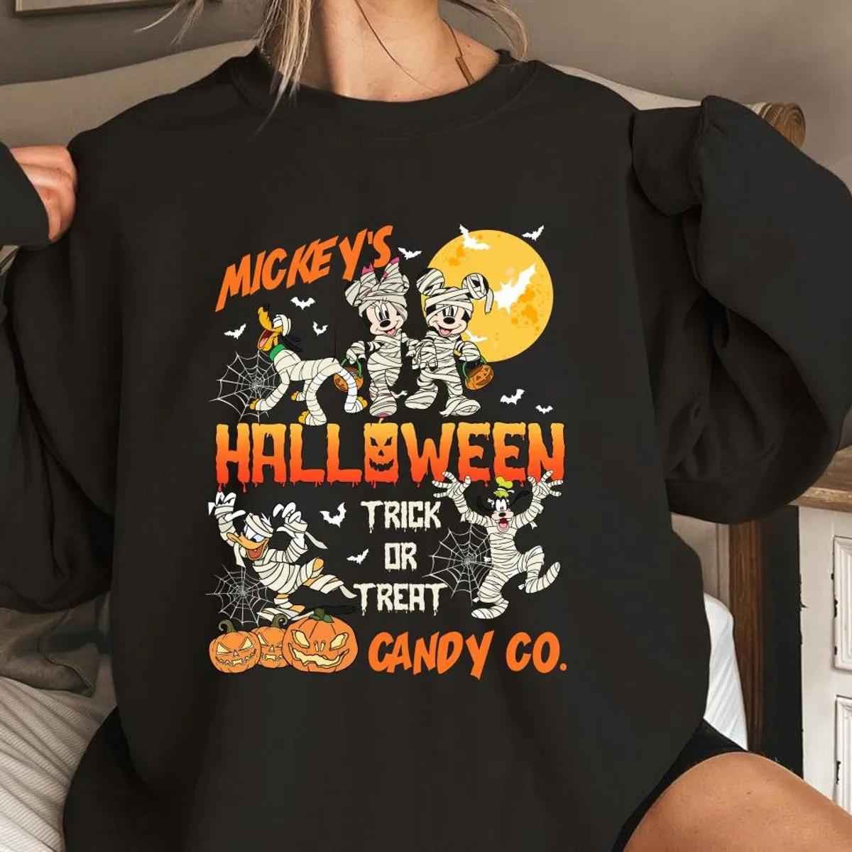 Disney Mickeys Halloween Trick Or Treat Candy Co Shirt 1 1