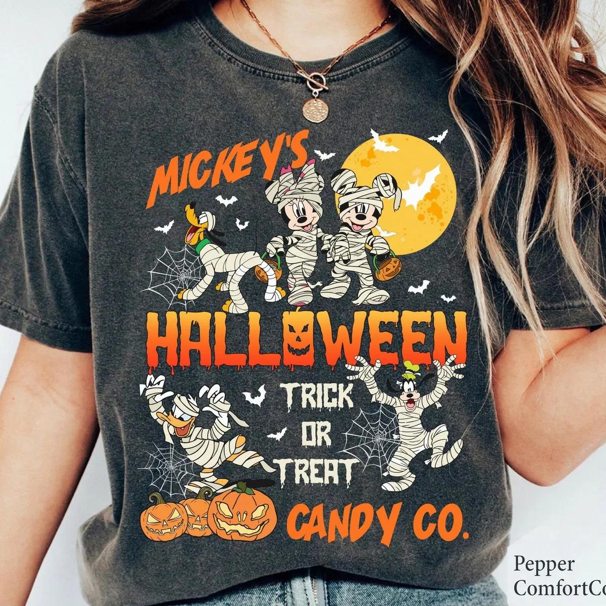 Disney Mickeys Halloween Trick Or Treat Candy Co Shirt 2 1