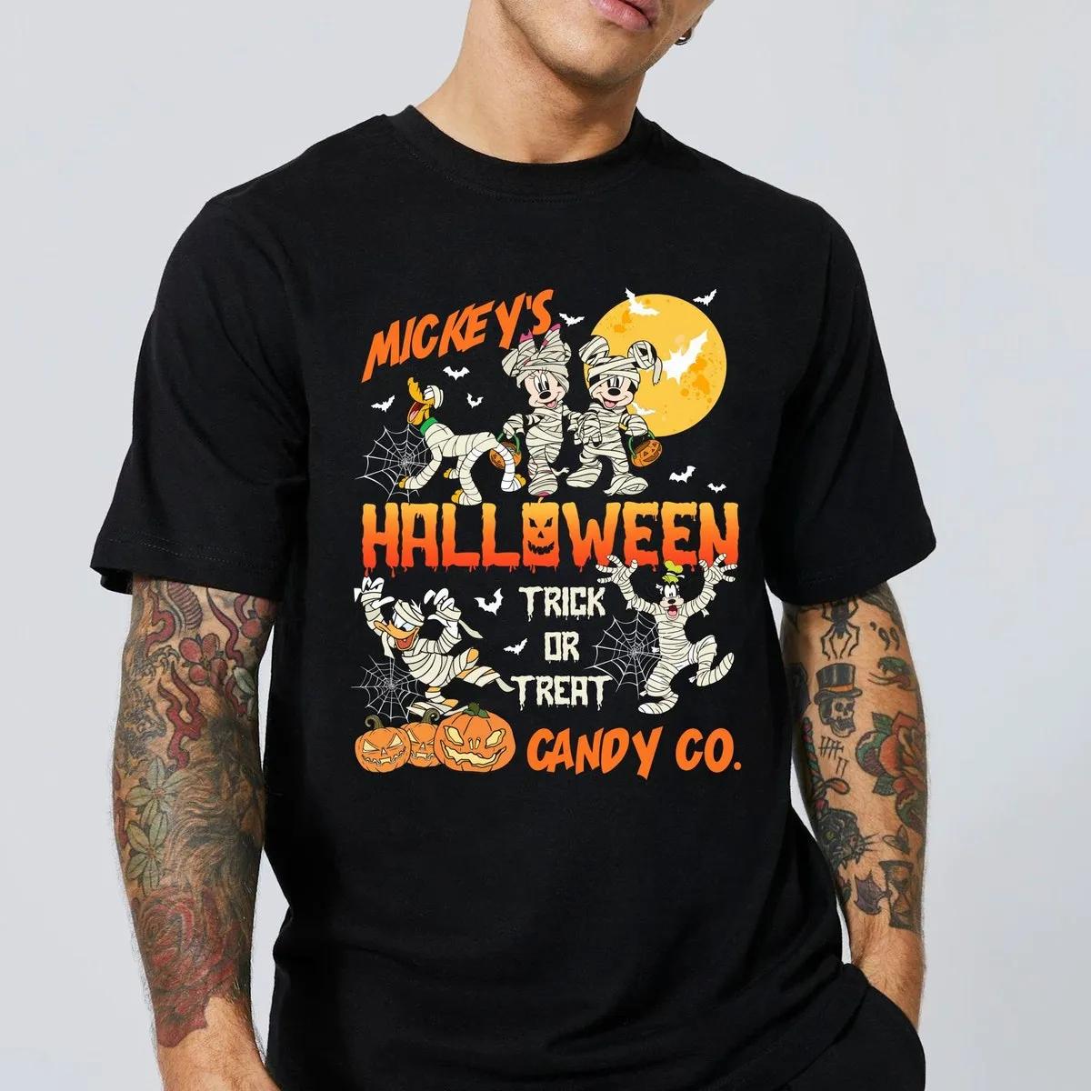 Disney Mickeys Halloween Trick Or Treat Candy Co Shirt 3 1