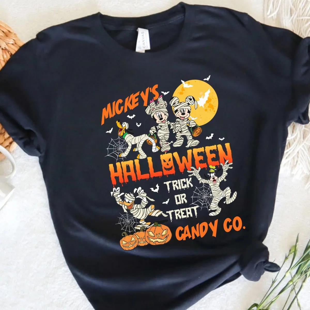 Disney Mickeys Halloween Trick Or Treat Candy Co Shirt 4 1