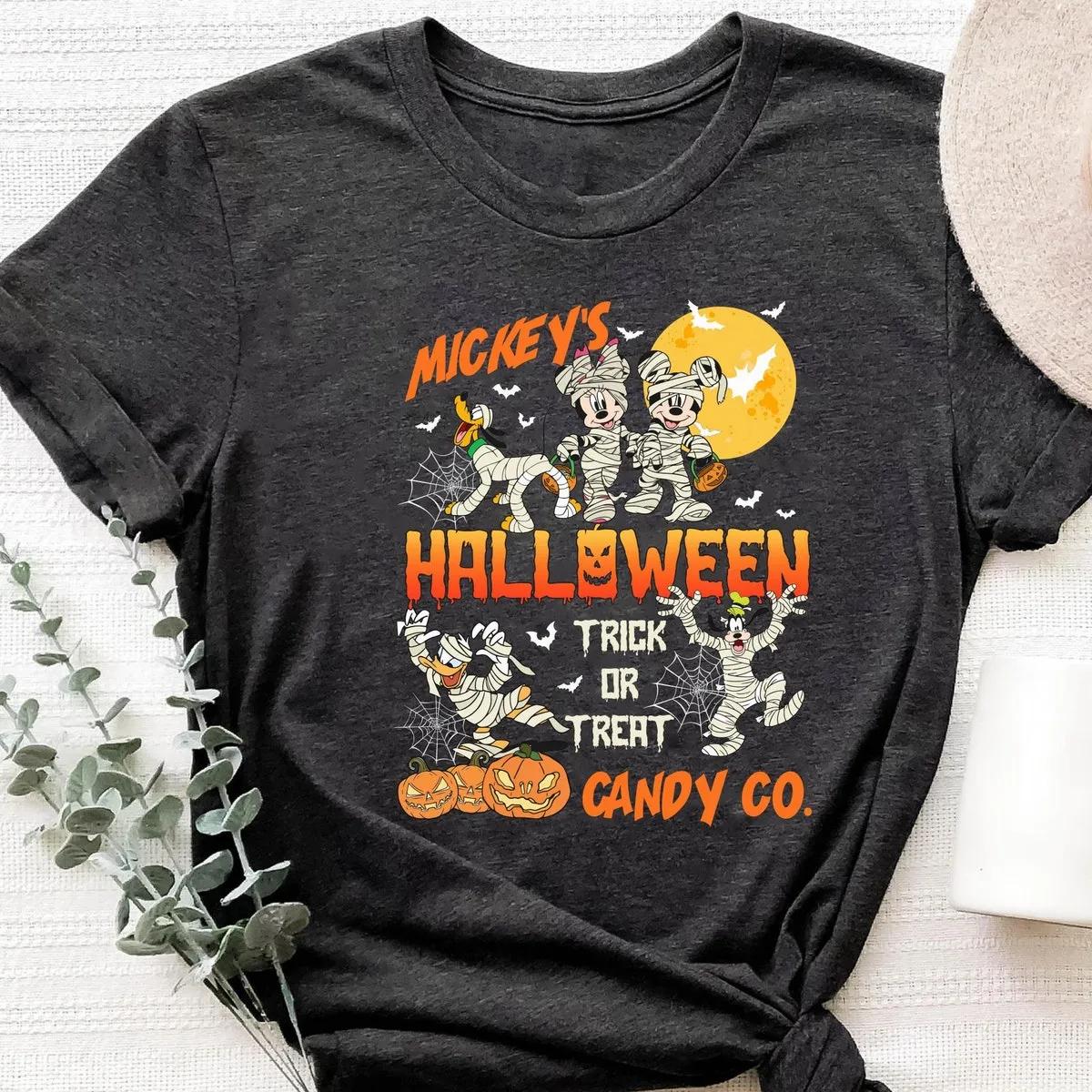 Disney Mickeys Halloween Trick Or Treat Candy Co Shirt 5 1