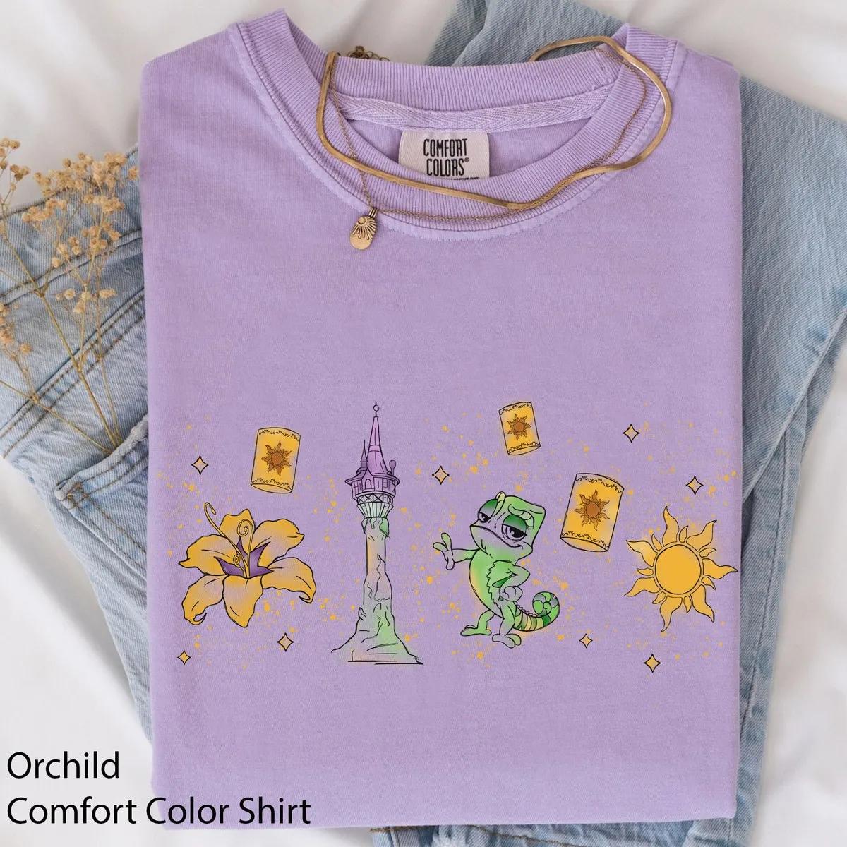 Disney Minimalist Pascal Tower Lantern Shirt 5 1