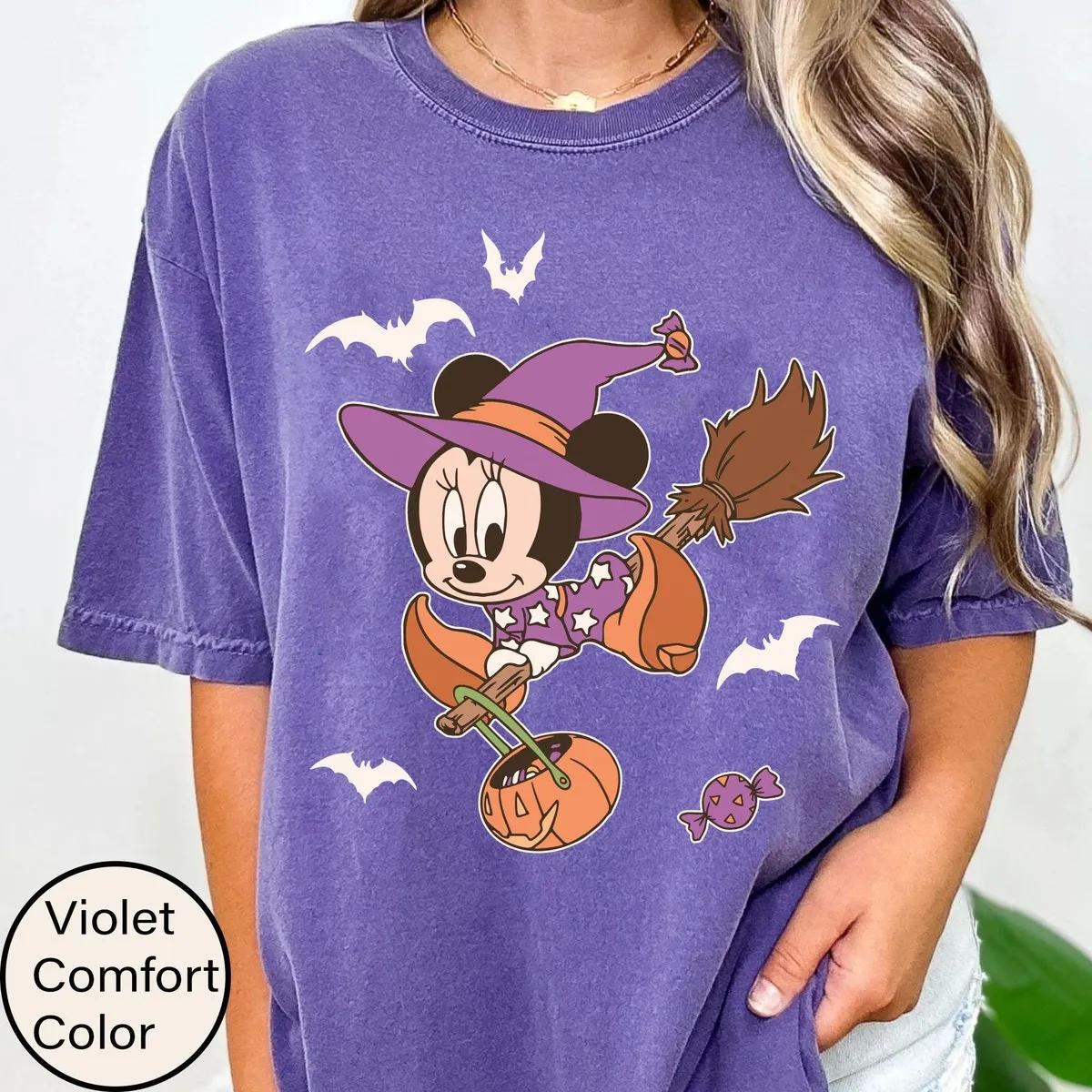 Disney Minnie Mouse Halloween Witch Shirt 2