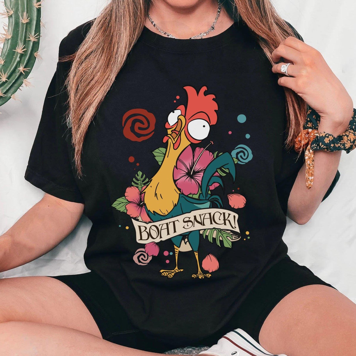 Disney Moana Hei Hei Chicken Scream Boat Snack Shirt 1