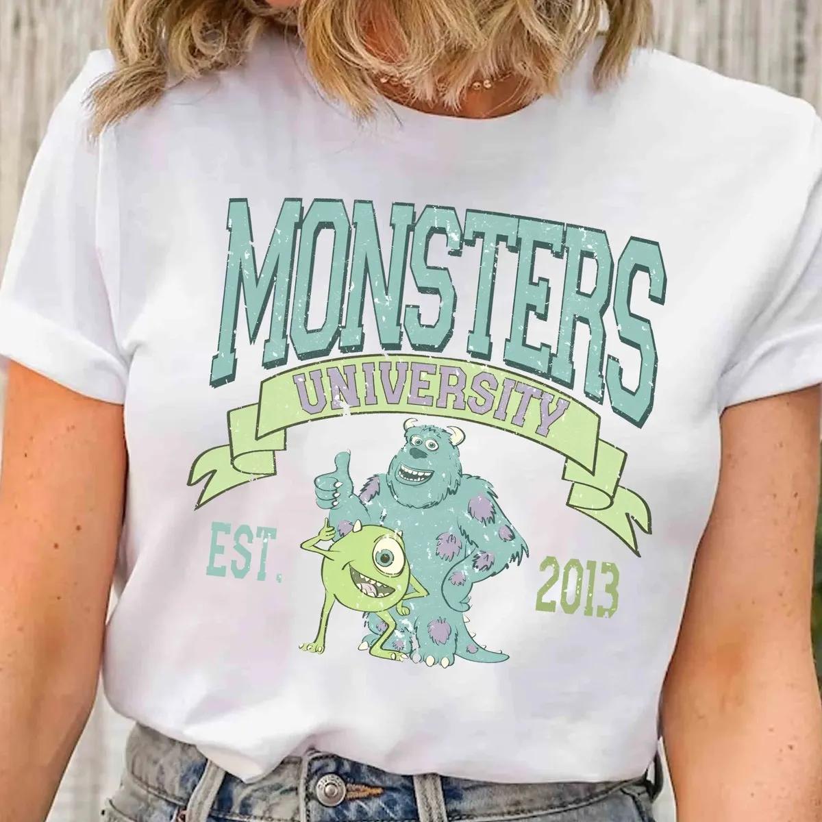 Disney Monster University Est 2013 Shirt Monsters University Mike Graphic Tee 1