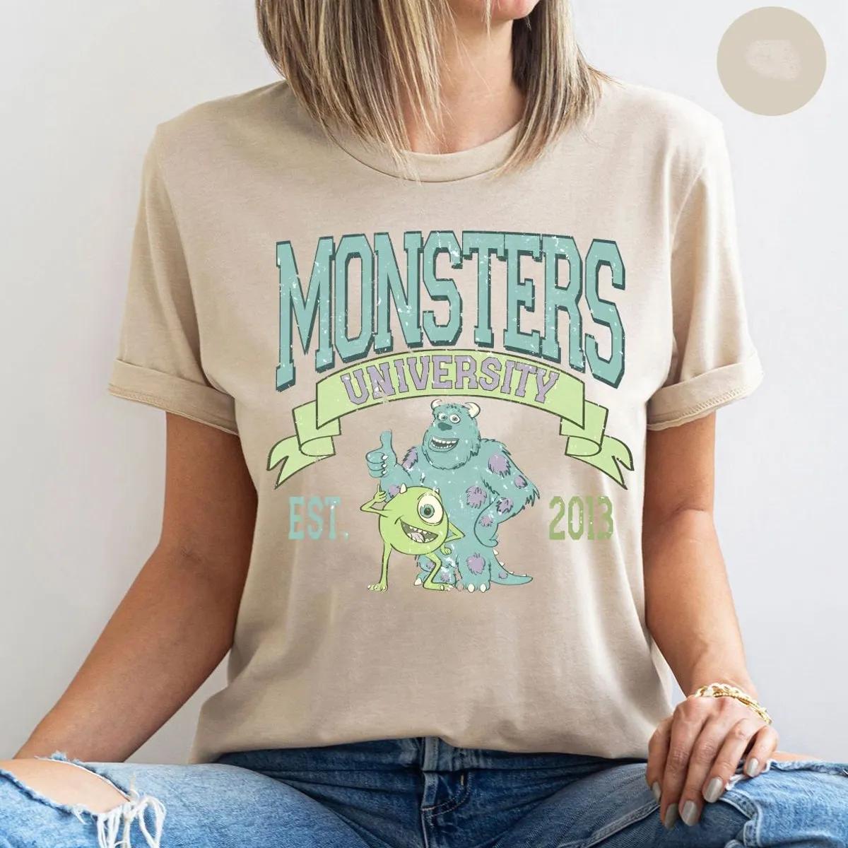 Disney Monster University Est 2013 Shirt Monsters University Mike Graphic Tee 2